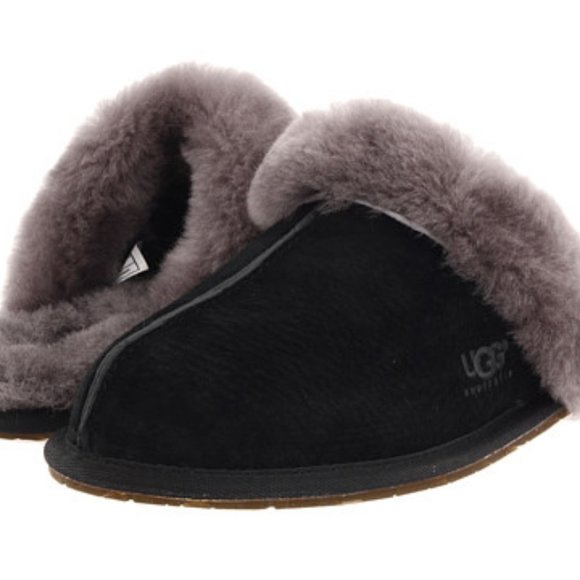Ugg Australia Women's Size 5 Scuffette Black & Gray Slipper - Picture 2 of 5